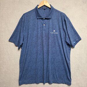 Peter Millar Crown Crafted Shirt Men 2XL Turtle Bay Golf Resort Performance Polo